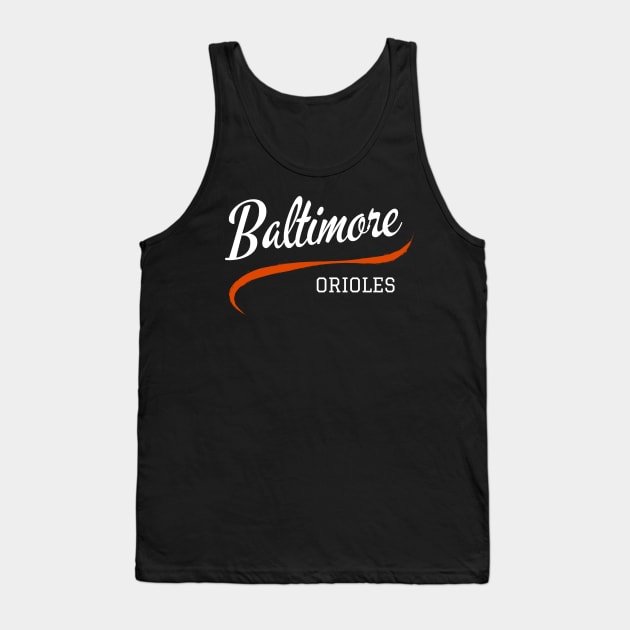 Orioles Retro Tank Top by CityTeeDesigns